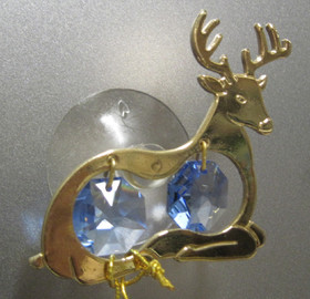 Kultakristalli poro, siniset kristallit