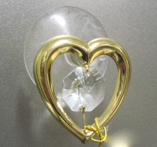 Kultakristalli sydän, kirkas kristalli 