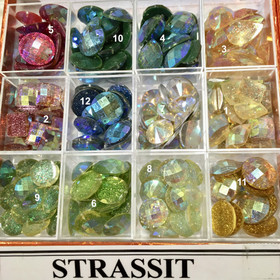 Ommeltavat strassit. Valitse malli kuvasta