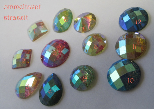 Ommeltavat strassit. Valitse malli kuvasta