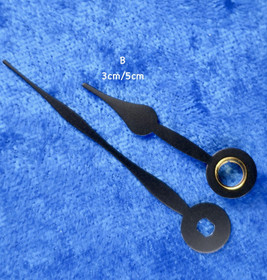 Seinäkellon osoittimet mustat 30-50mm B