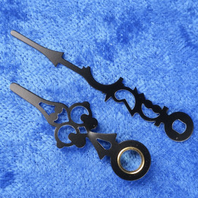 Seinäkellon osoittimet koristeelliset mustat 30-45mm, metallia T