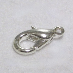 Lukko papukaijalukko hopeoitu 12mm