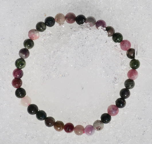 Rannekoru turmaliini rubelliitti monen värisiä 6mm