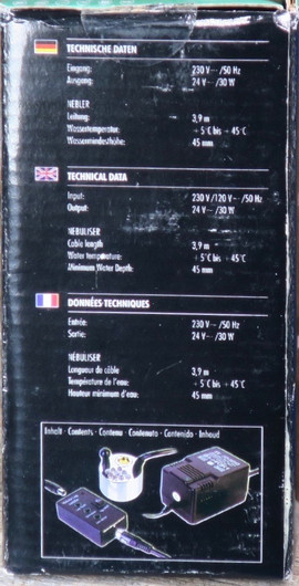 Usvalaite suihkulähteeseen, moniväriset LED-valot. Seliger Rainbow Led