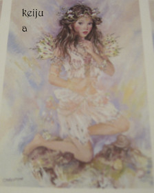 korttikuva: keiju A, koko n. 7x10cm