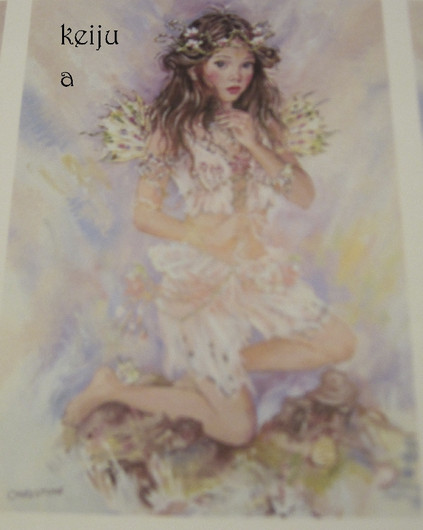 korttikuva: keiju A, koko n. 7x10cm