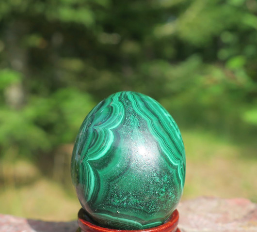 Kivimuna malakiitti vihreä raidallinen 63g 35mm