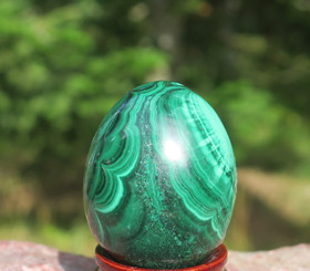 Kivimuna malakiitti vihreä raidallinen 63g 35mm