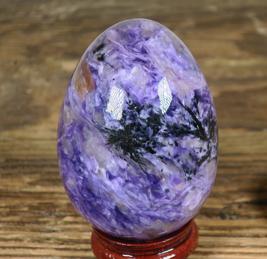 Kivimuna tsharoiitti 139g 55mm violetti nro A