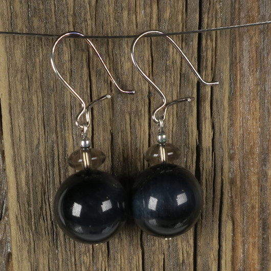 Korvakorut haukansilmä 12mm ja savukvartsi FFR