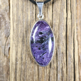 Hopeakorusetti tsharoiitti ovaalit korvakorut ja riipus. 64set2