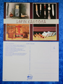 Postikortti Lapin käsitöitä