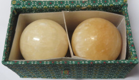 Terveyspallot Taiji kalsiittipallot 2kpl säilytysrasia ohjeet suomeksi