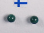 Nappikorvakorut malakiitti tummanvihreä 6mm