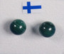 Nappikorvakorut malakiitti vihreä 8mm