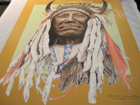 Juliste Two Moons Cheyenne Intiaanipäällikkö 