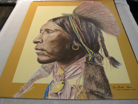 Juliste  intiaani Two Hatchet  40x50cm