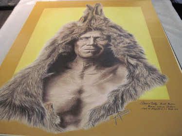 Juliste intiaani, karhu Bear´s Belly, Homme-medicine, Arikara v.1908 