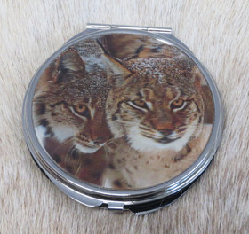 Taskupeili 3D-ilvespari, 2-osainen meikkipeili hologrammikuvalla