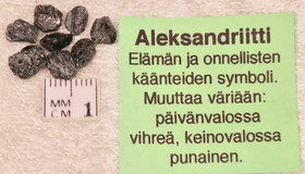 Aleksandriitti raaka, harvinainen!