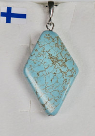 Riipus turkoosivärjätty magnesiitti/howliitti salmiakki nro3