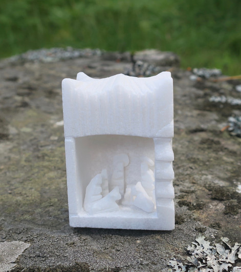 Jouluseimi marmoria pieni pöytäkoriste