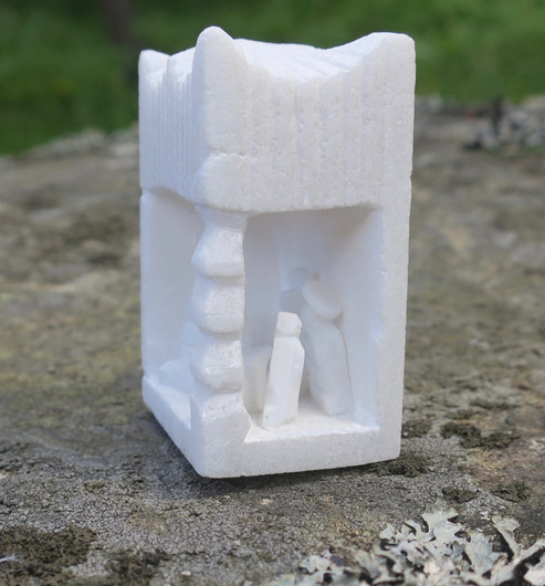 Jouluseimi marmoria pieni pöytäkoriste