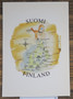 Postikortti Suomen kartta Suomi Finland