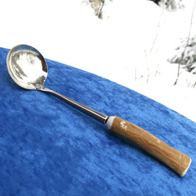 Kauha, jälkiruokakauha  poronsarvikahva