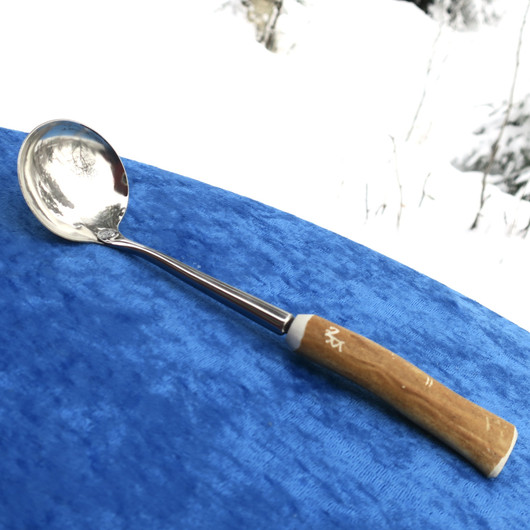 Kauha, jälkiruokakauha  poronsarvikahva