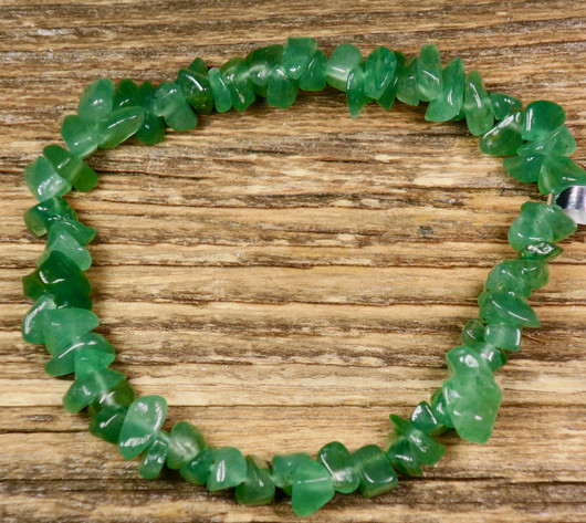 Rannekoru aventuriini, vihreä sipsi