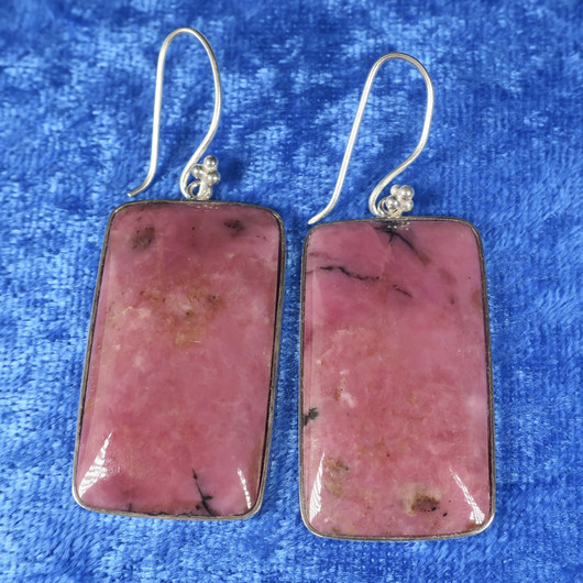 Hopeakorvakorut rodoniitti isot kulmikkaat ko4