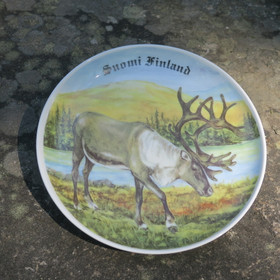 Seinälautanen 18cm lapin ruskaa ja poro