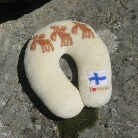 Tyyny kolme hirveä niskatyyny, beige