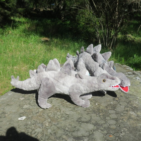 Pehmolelu dinosaurus eli hirmulisko, harmaa 53cm