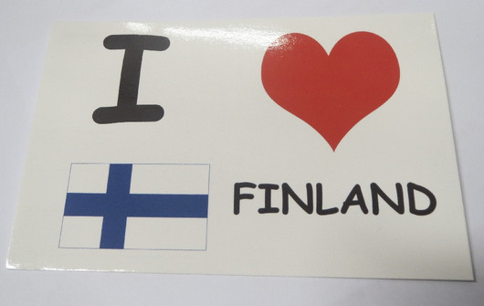 Postikortti I love Finland