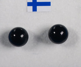 Nappikorvakorut onyksi onyx musta akaatti 8mm