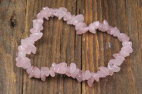 Rannekoru ruusukvartsi sipsirannekoru