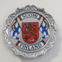 Magneetti Suomi-Finland, Suomen liput vaakunalla 53mm alumiinia