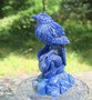 Kivieläin Lapis latsuli kivilintu korkeus 8cm alusta 5x4cm