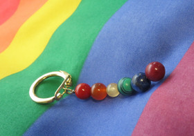 Avaimenperä sateenkaari pride kiviavaimenperä 5cm