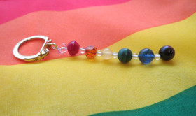 Avaimenperä sateenkaari pride 6,5cm nro2