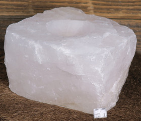 Tuikkualusta vuorikidetuikku raaka 9x10cm korkeus 6cm 935g