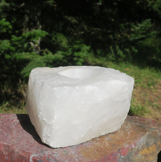 Tuikkualusta vuorikidetuikku raaka 9x10cm korkeus 6cm 935g