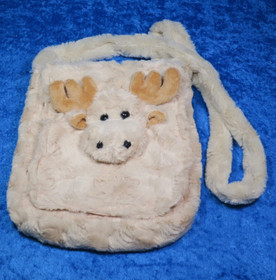 Olkalaukku pehmohirvi, tekokarvaa