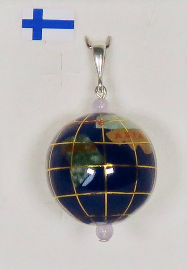 Riipus jalokivimaapallo 20mm lapis latsuli ym kivet