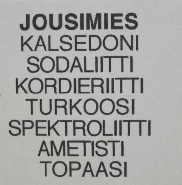 Taulu JOUSIMIES SAGITTARIUS onnenkivet G