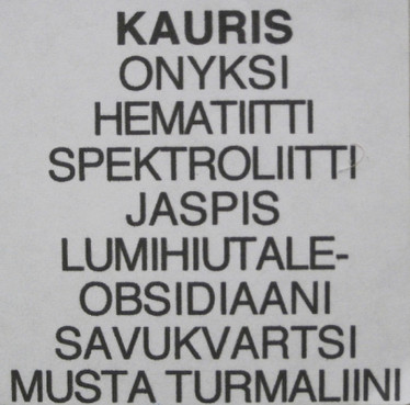 Taulu KAURIS CAPRICORN  onnenkivet K