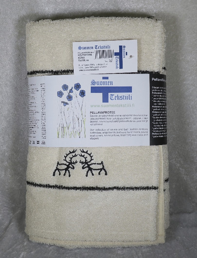 Kylpypyyhe kallioporot koivu, pellavafroteeta 150x75cm